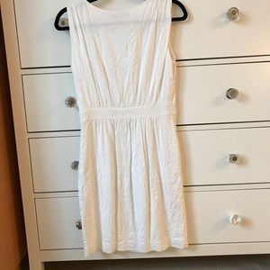 White summer cotton dress